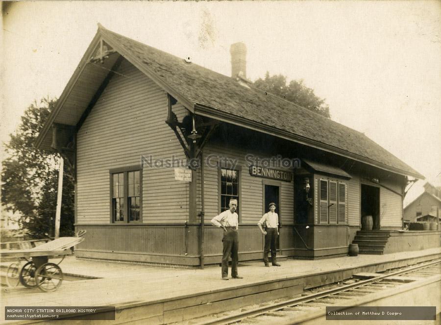 Postcard: Bennington station